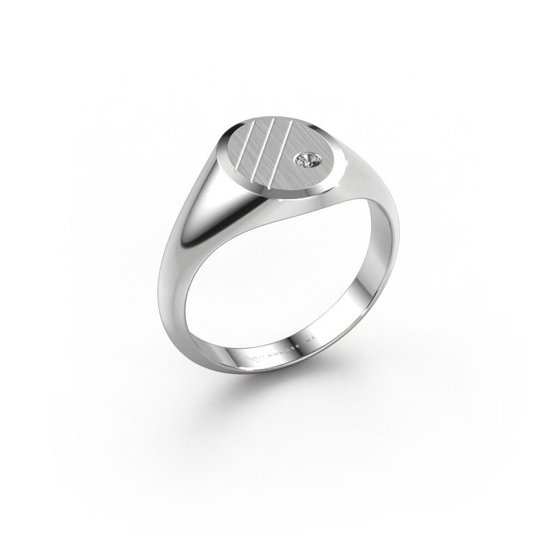 Pinky Ring Wesley 1 950 Platin Lab-grown Diamant 0.03 crt