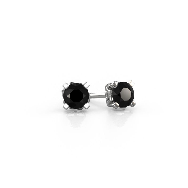 Earrings Ize 585 white gold black diamond 1.20 crt