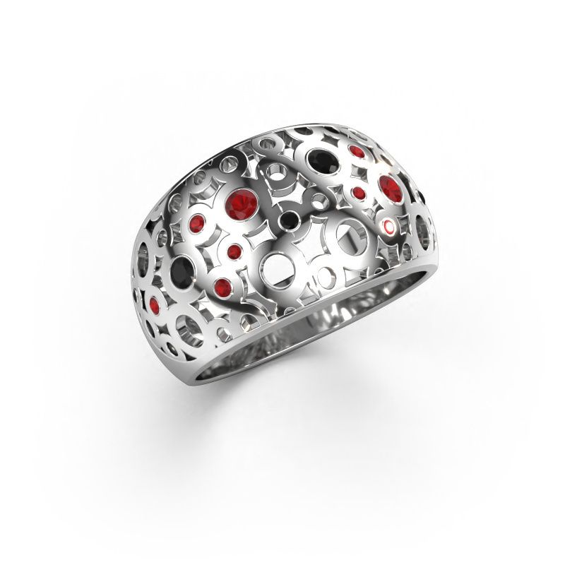 Ring Jaylinn 585 white gold ruby 2.2 mm