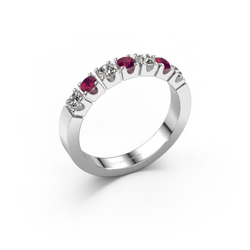 Ring Dana 7 585 white gold rhodolite 3 mm