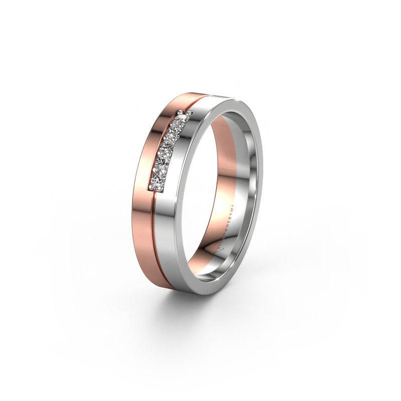 Trauring WH0211L15AP 585 Roségold Lab-grown Diamant ±5 x 1,7 mm