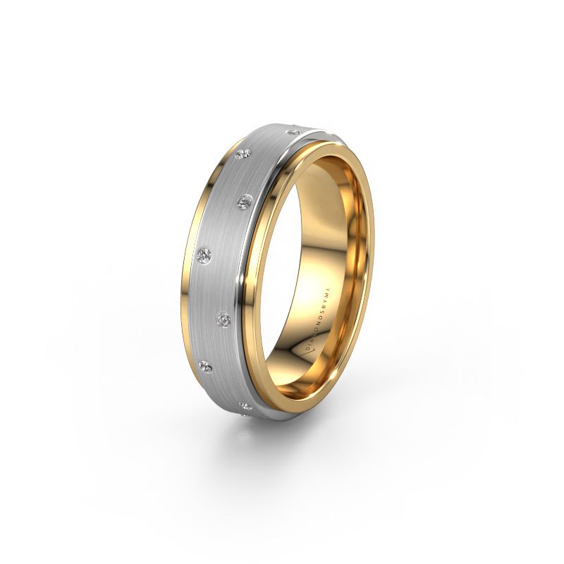 Ehering WH2134L 585 Gold Lab-grown Diamant ±6 x 2,2 mm