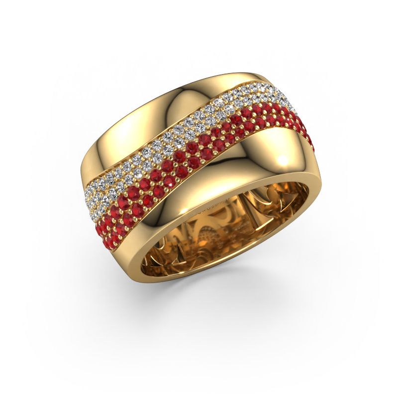 Ring Ria 585 gold ruby 1 mm