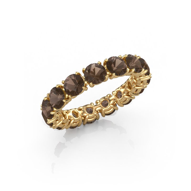 Ring Vivienne 4.2 585 goud rookkwarts 4.2 mm
