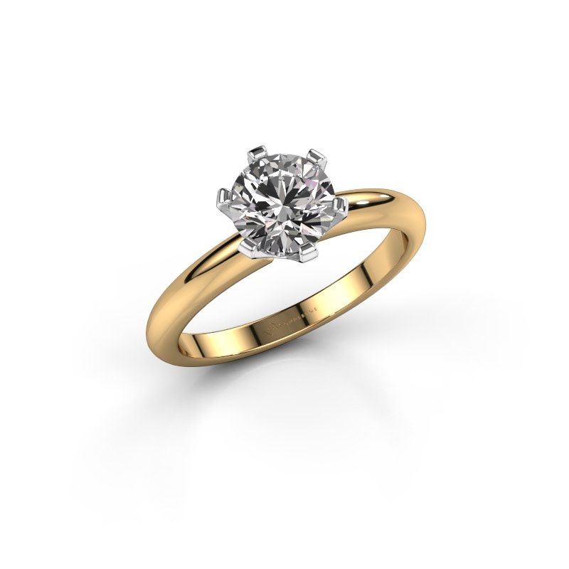 Image de Bague de fiançailles Tiffy 1<br/>585 or jaune<br/>Diamant 1.00 crt