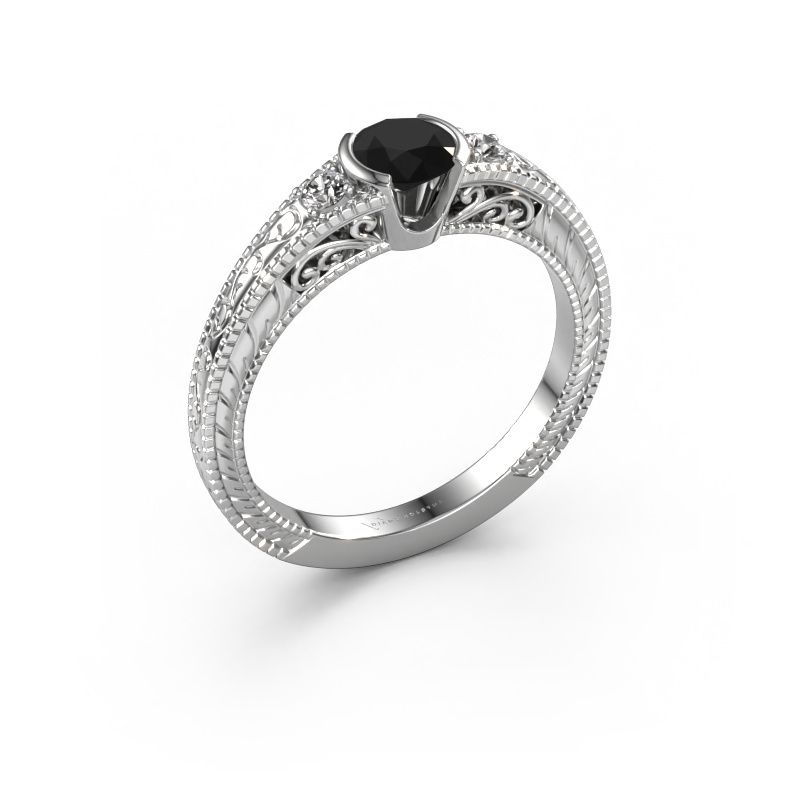 Verlobungsring Anamaria 585 Weißgold Schwarz Diamant 0.69 crt
