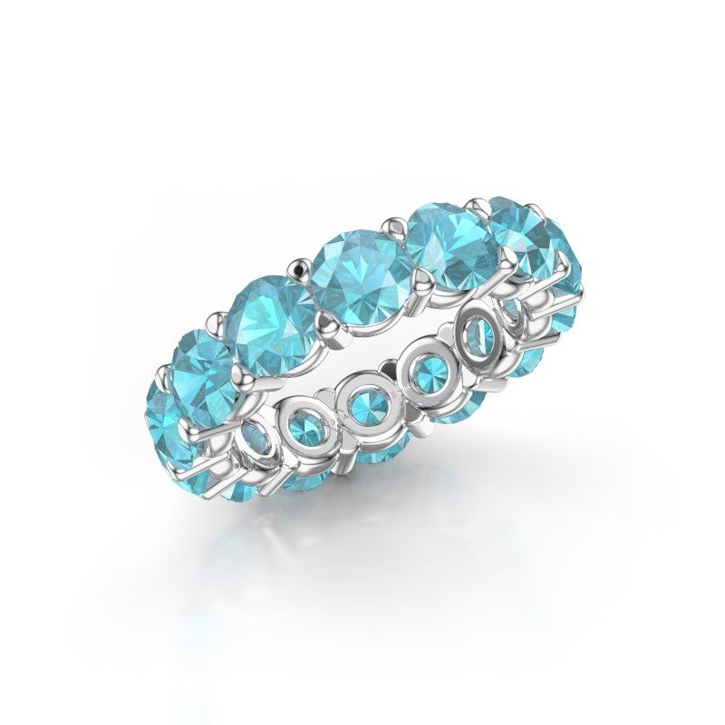 Bild von Ring heddy rnd 5.0<br/>950 Platin<br/>Blau Topas 5 mm