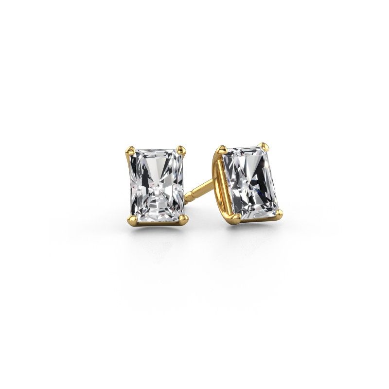 Stud earrings Sam RAD 585 gold lab grown diamond 2.00 crt
