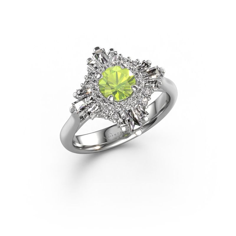 Verlobungsring Thalia 950 Platin Peridot 5.4 mm