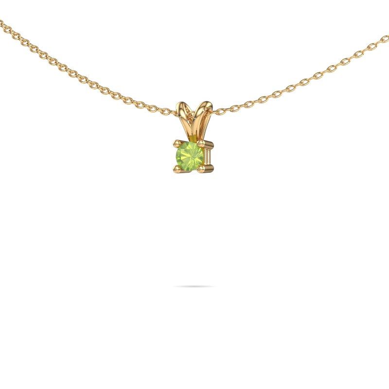 Kette Eline 585 Gold Peridot 5 mm