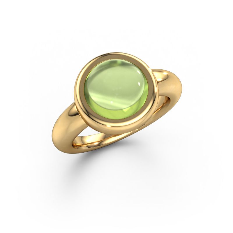Ring Jenae 585 gold peridot 10 mm