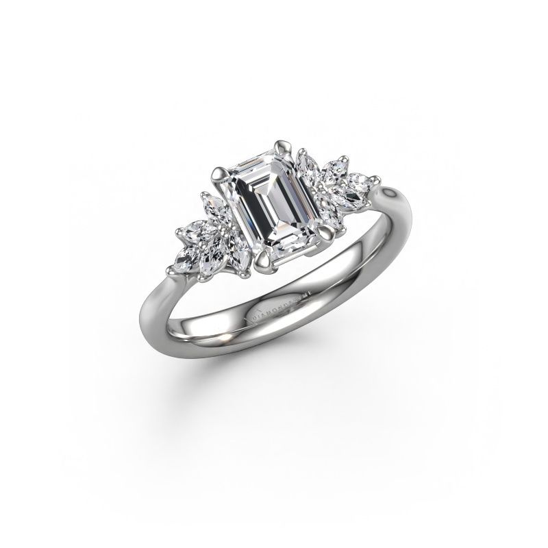 Verlovingsring Fiona EME 585 witgoud lab-grown diamant 1.40 crt