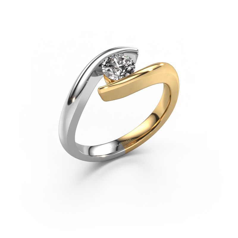 Bague de fiançailles Alaina 585 or jaune diamant 0.50 crt