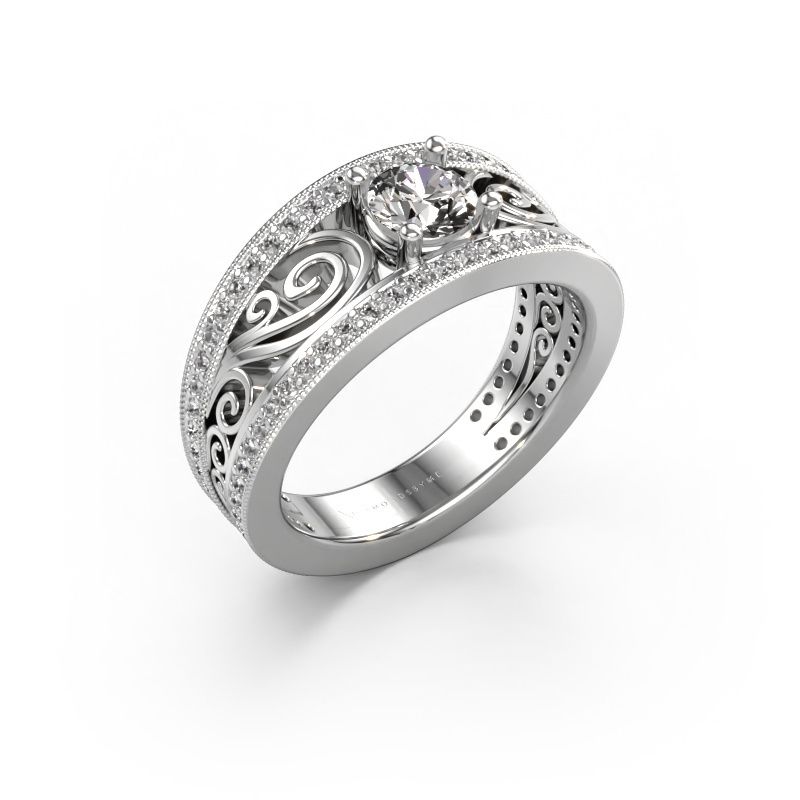 Ring Julliana 585 white gold lab grown diamond 0.91 crt