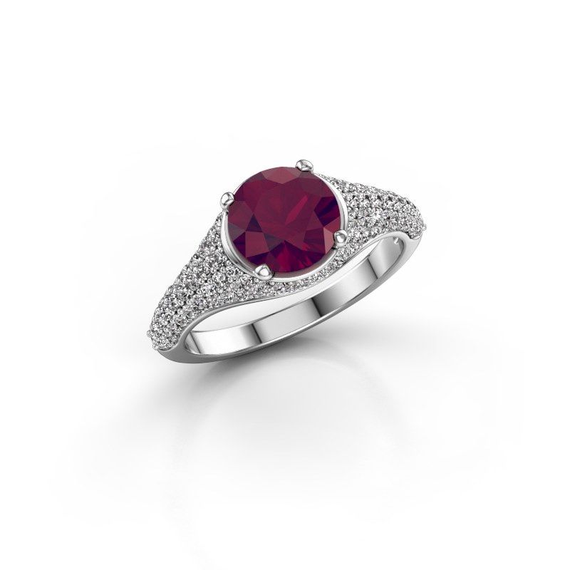 Bild von Verlobungsring lovella<br/>950 Platin<br/>Rhodolit 7 mm
