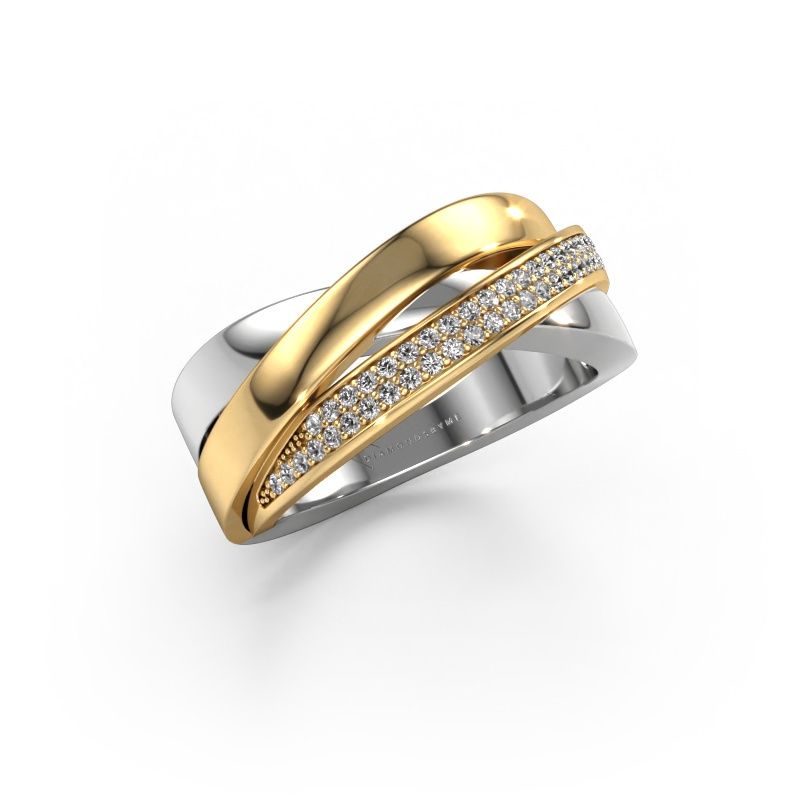 Ring Katherina 585 witgoud diamant 0.255 crt