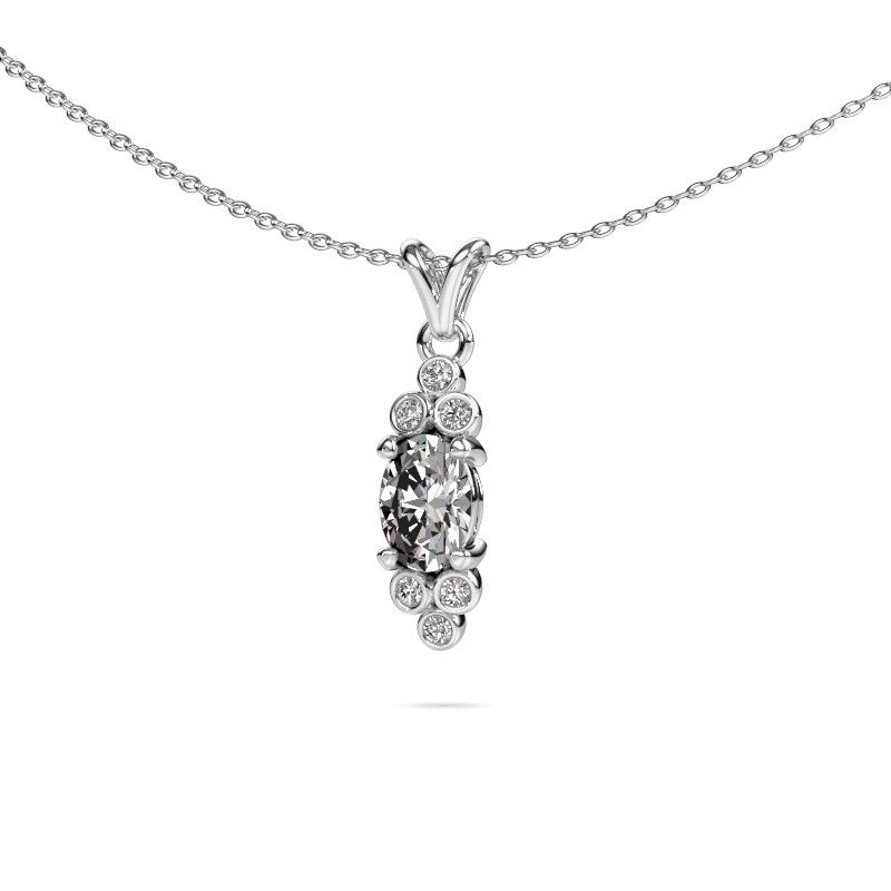 Pendant Lucy 2 950 platinum zirconia 7x5 mm