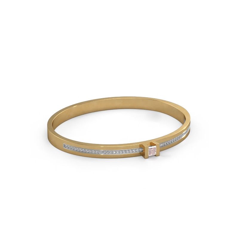 Bracelet Desire 585 gold morganite champagne 4 mm