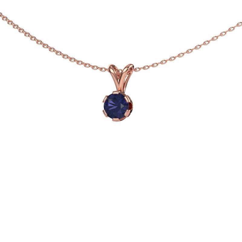 Anhänger Julia 585 Roségold Saphir 5 mm