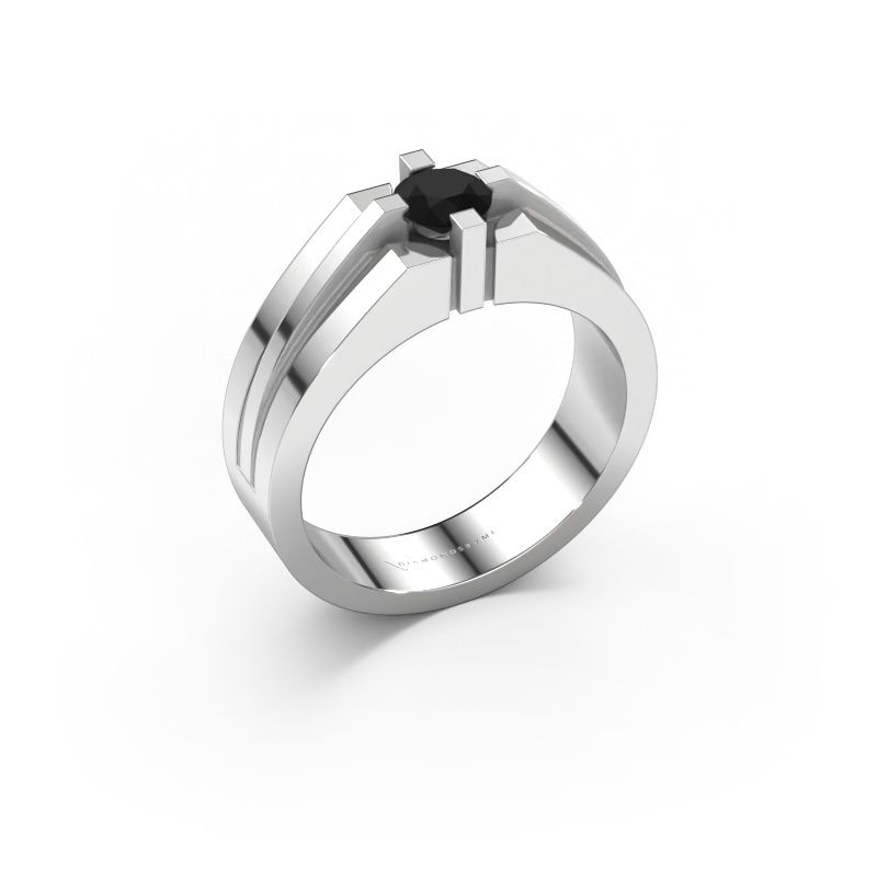 Men's ring Kiro 950 platinum black diamond 0.60 crt