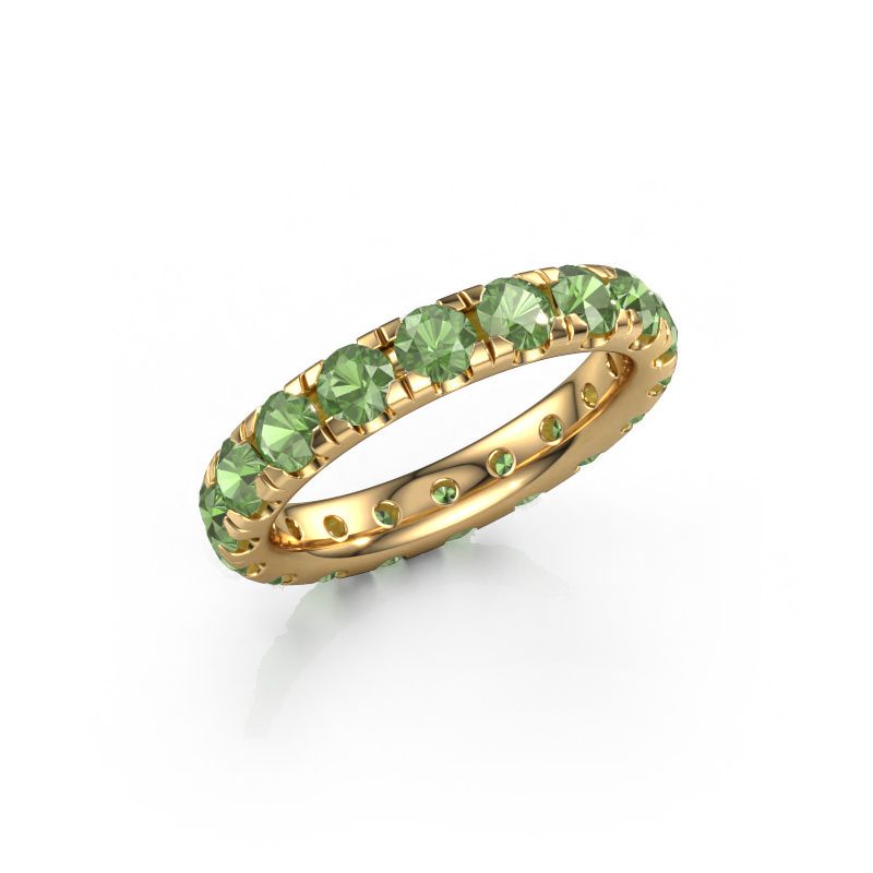 Vorsteckring Jackie 3.4 585 Gold Turmalin grün 3.4 mm
