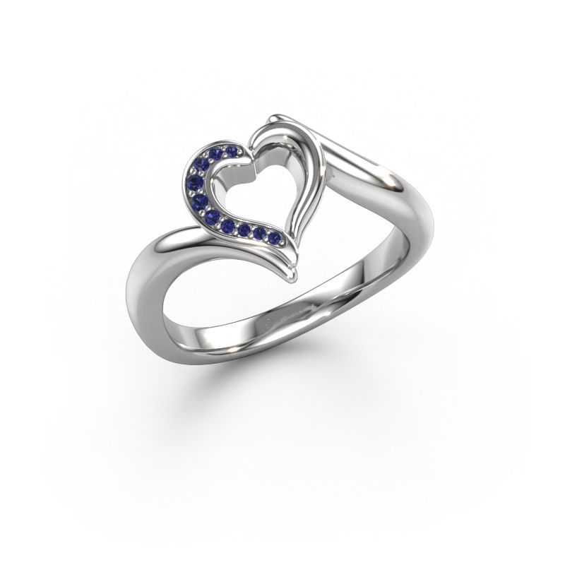 Ring Katlyn 585 white gold sapphire 0.8 mm