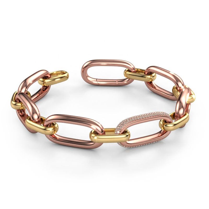 Glieder Gliederarmband Harmony 2 15 585 Roségold Braun Diamant