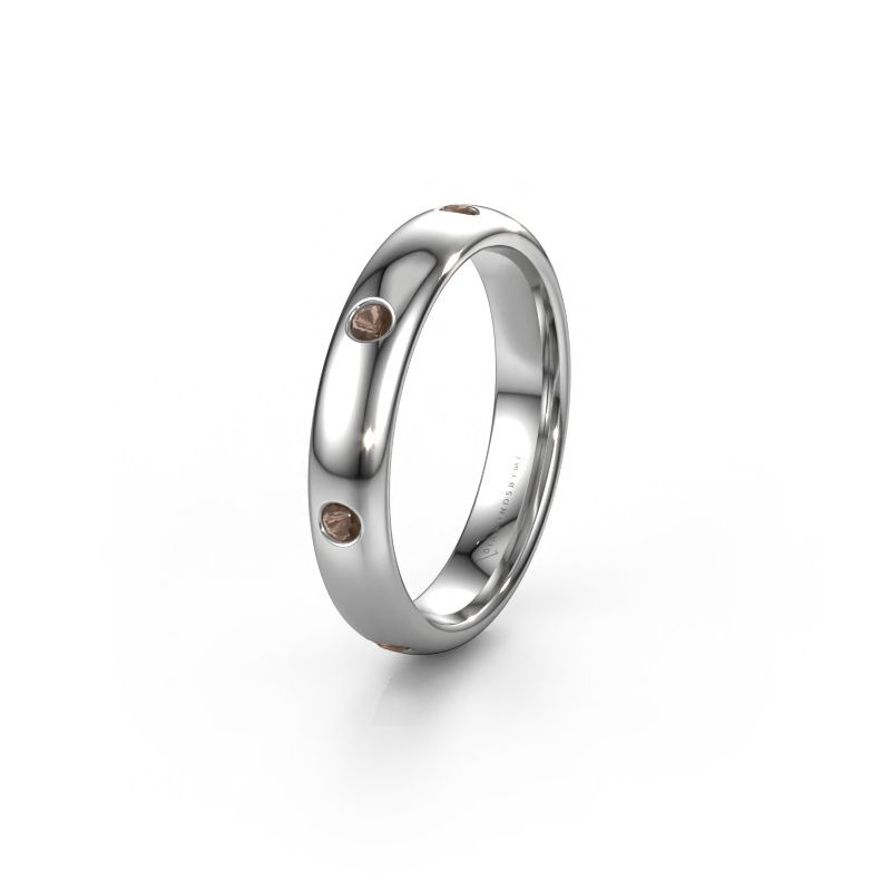 Ehering WH0105L34BP 585 Weißgold Rauchquarz ±4x2 mm