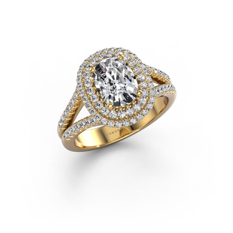 Engagement ring Elvie CSH 585 gold diamond 2.035 crt