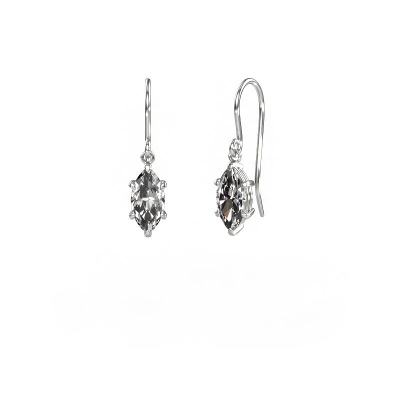 Drop earrings Laurie MRQ 1 950 platinum diamond 2.00 crt