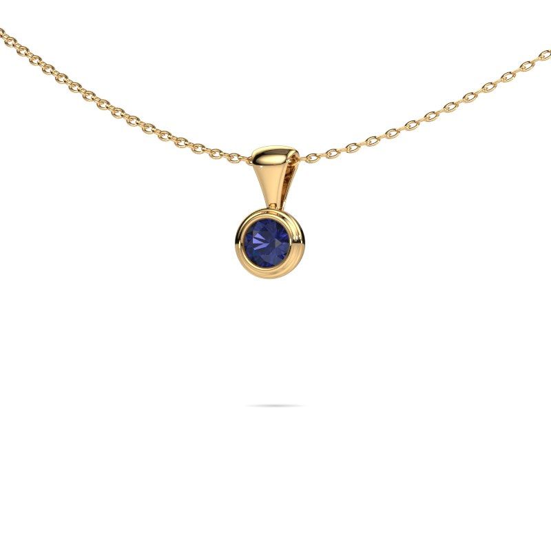 Pendant Lieke 585 gold sapphire 4 mm