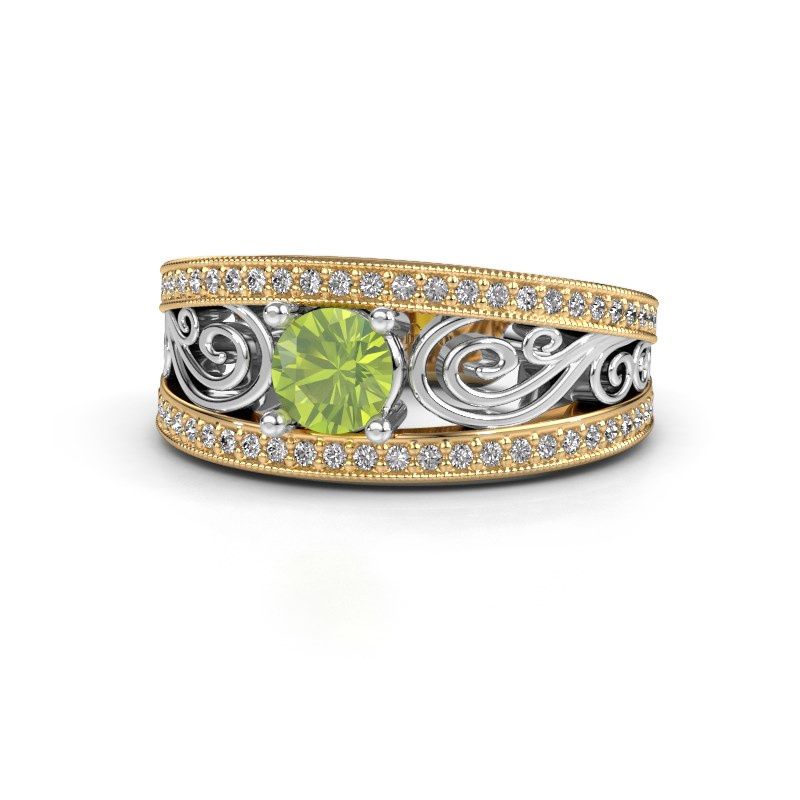 Afbeelding van Verlovingsring Julliana<br/>585 goud<br/>Peridoot 5 mm
