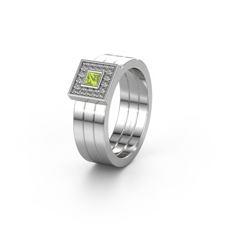 Ehering WH2104L 950 Platin Peridot ±6x2.8 mm
