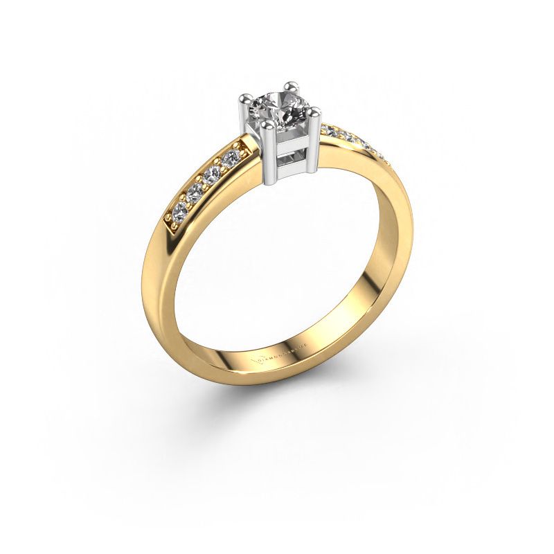 Engagement ring Eline 2 585 gold diamond 0.095 crt