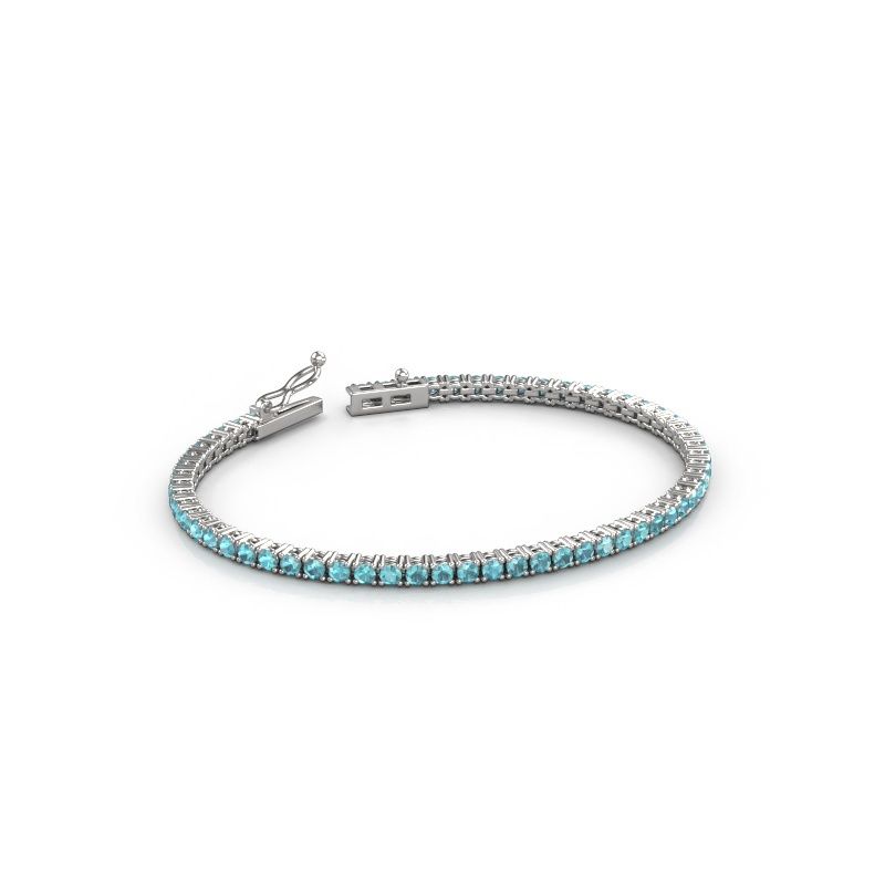 Bracelet tennis Shirley 2.4 585 or blanc 2.4 mm