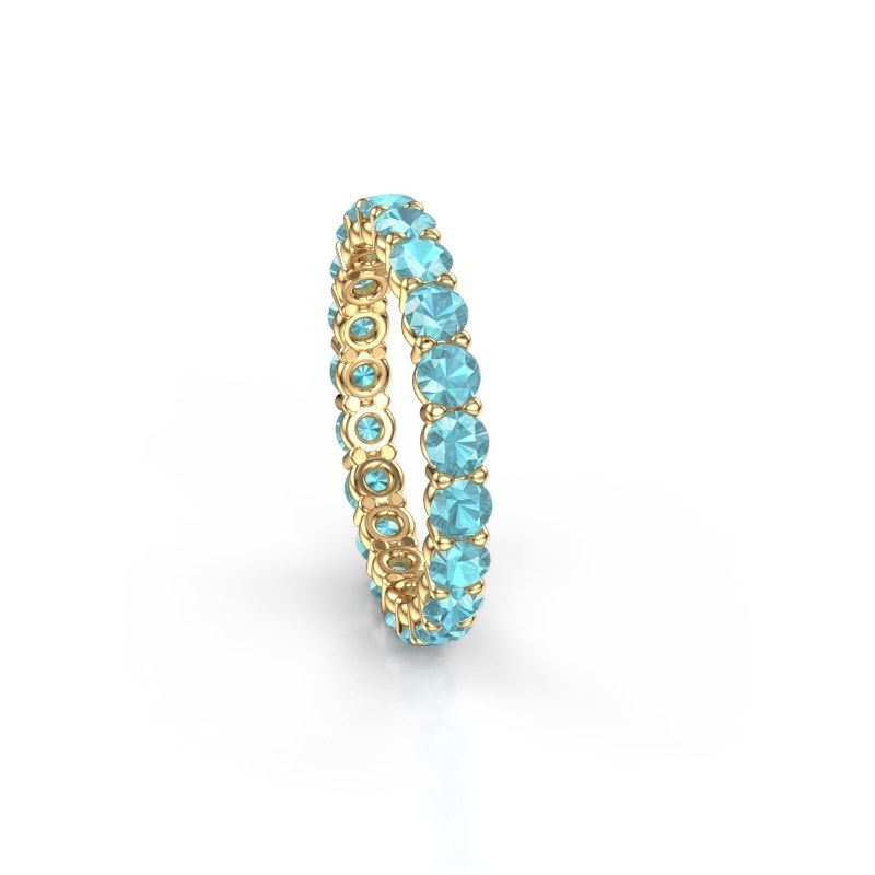 Bild von Ring heddy rnd 2.9<br/>585 Gold<br/>blau topas 2.9 mm