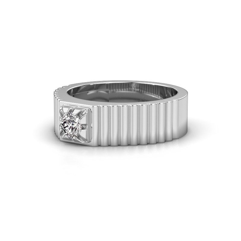 Image of Pinky ring elias<br/>950 platinum<br/>Diamond 0.30 crt