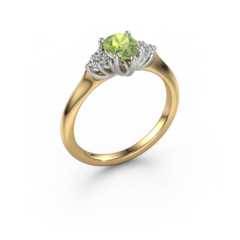 Verlobungsring Felipa PER 585 Gold Peridot 7x5 mm
