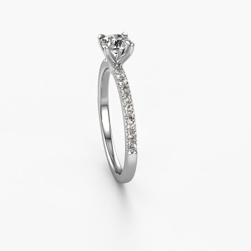 Image of Engagement Ring Crystal Rnd 2<br/>585 white gold<br/>Diamond 0.58 crt