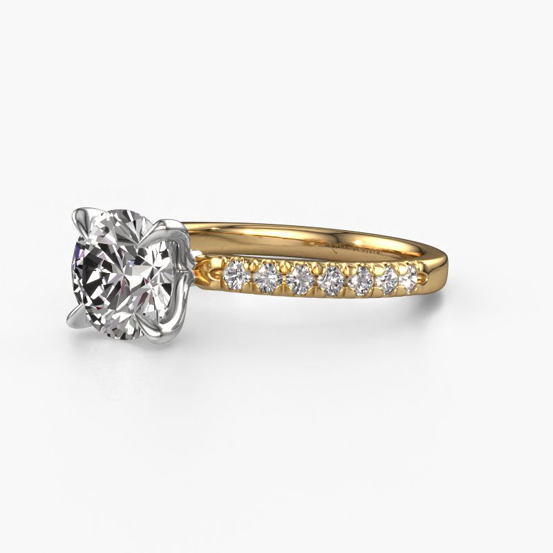 Image of Engagement Ring Crystal Rnd 2<br/>585 gold<br/>Zirconia 7.3 Mm