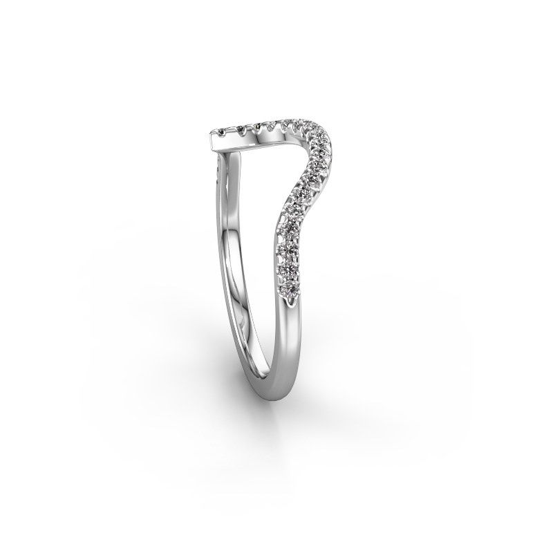 Afbeelding van Aanschuifring SR0633-4<br/>585 witgoud<br/>Lab-grown diamant 0.23 crt