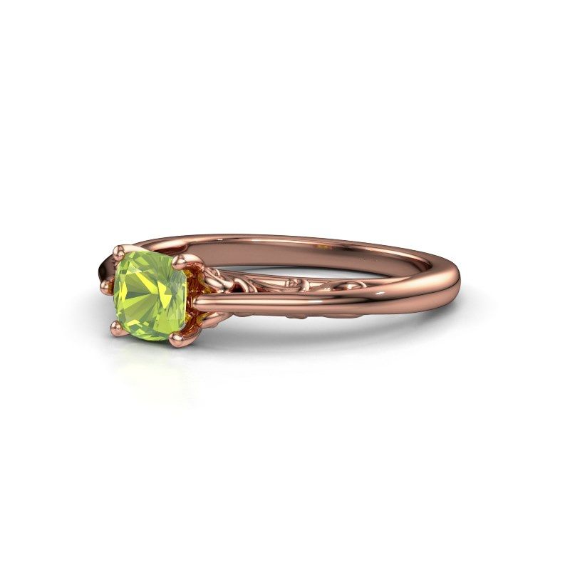 Image of Engagement ring shannon cus<br/>585 rose gold<br/>Peridot 5 mm