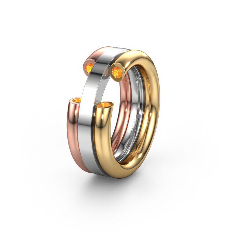 Trouwring WH6018L 585 goud citrien ±8x3 mm