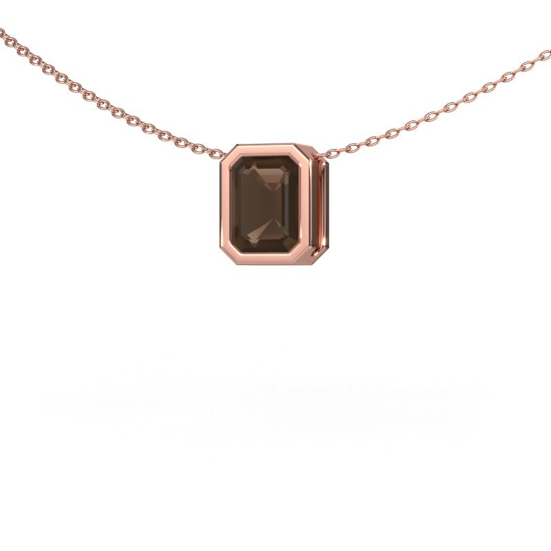 Anhänger Lavon EME 585 Roségold Rauchquarz 8x6 mm