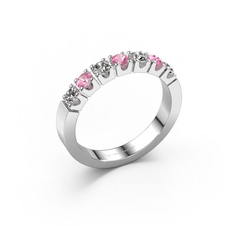Ring Dana 7 585 Weißgold Pink Saphir 3 mm
