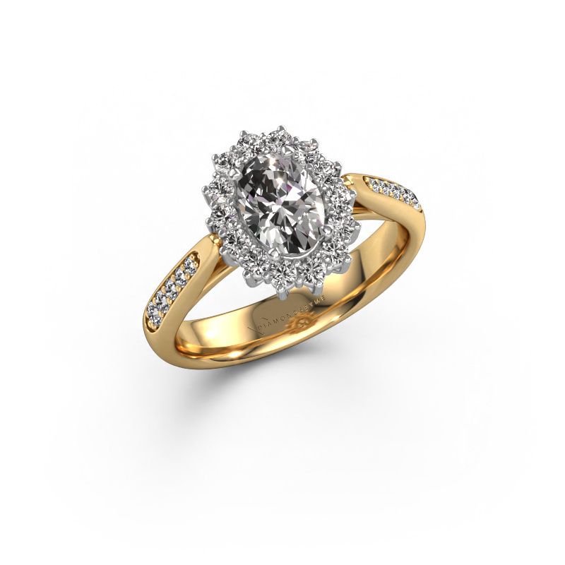Engagement ring Margien 2 585 gold lab grown diamond 0.80 crt