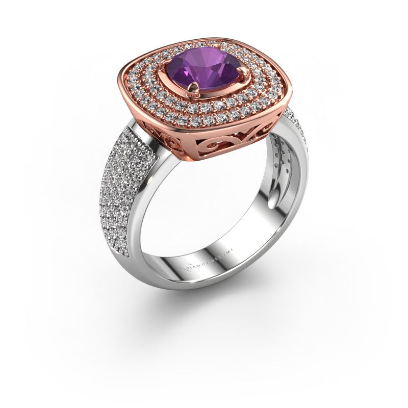 Ring Eliana 585 Roségold Amethyst 6 mm