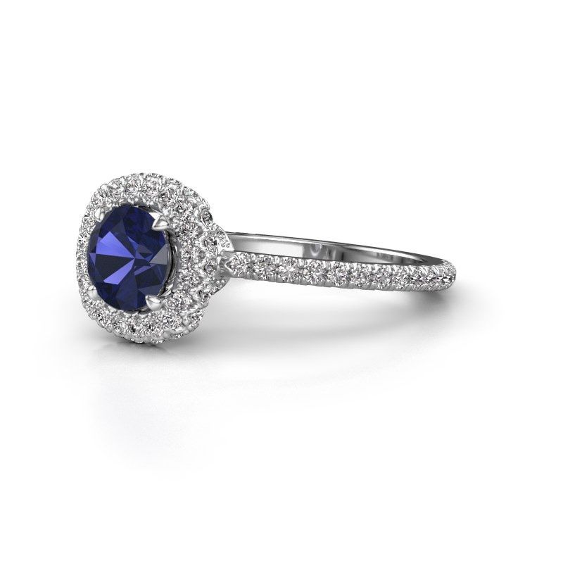 Image of Engagement ring Talitha RND 585 white gold sapphire 6.5 mm