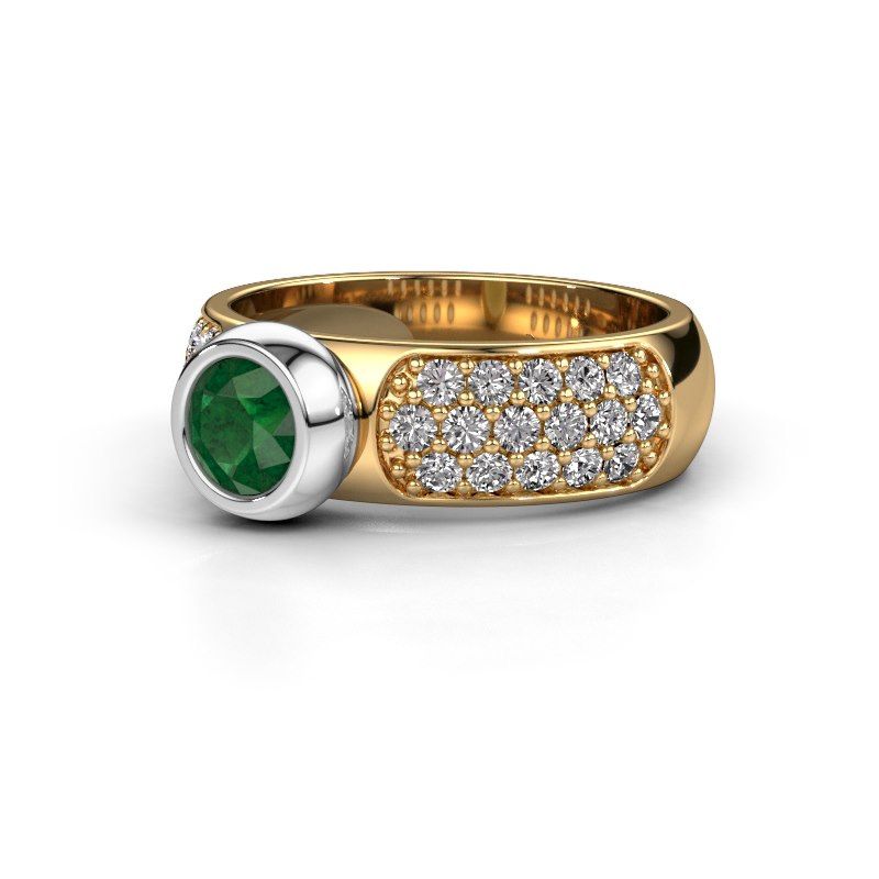 Afbeelding van Belofte ring Benthe 585 goud smaragd 5 mm