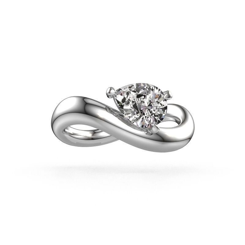 Engagement ring Chloe PER 585 white gold diamond 1.00 crt